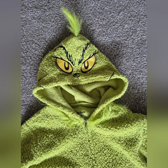 How The Grinch Stole Christmas Dr Seuss Adult Onesie - Picture 2 of 5